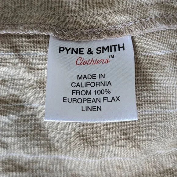 Pyne & Smith no. 16 in Creme Pinstripe, size Small - Picture 8 of 8
